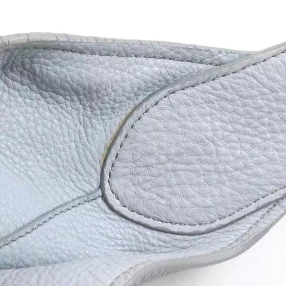 Auth PRADA Handbag Light Gray Leather - Picture 7 of 15